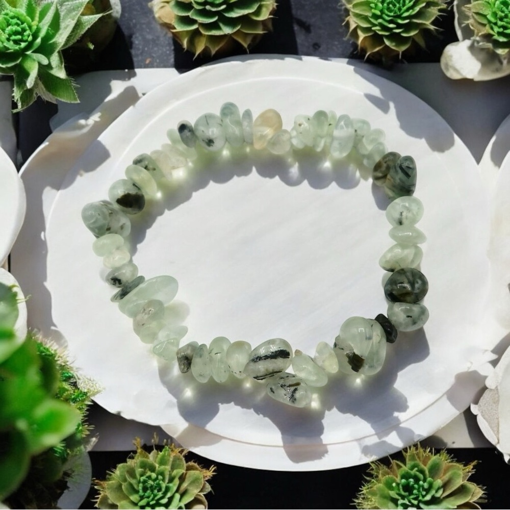 Natural Prehnite Bracelet